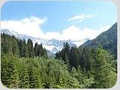 Der Dachstein auf der L219 hinter der Ortschaft Filzmoos