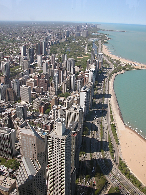 Chicago vom Hancock Center nach Norden 2007