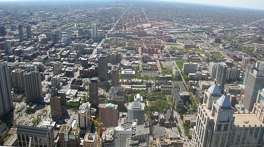 Chicago vom Hancock Center nach Westen 2007