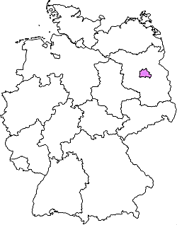 Geografische Lage des Bundesland Berlin Berlin