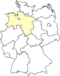Geografische Lage des Bundesland Niedersachsen Schleswig Holstein