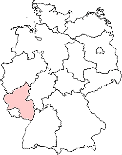 Geografische Lage des Bundesland Rheinland Pfalz Rheinland Pfalz
