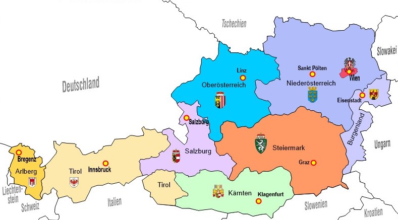 Oesterreich Bundeslaender